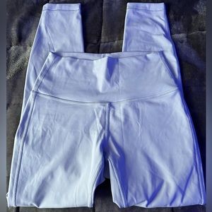 Lululemon Align leggings 25” in pastel blue size 4 (double lined- fits tighter)